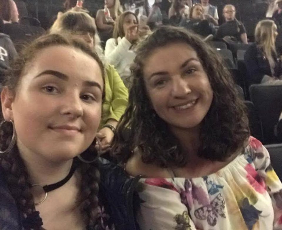  Teaching assistant Lizzie Murtagh, right, took her daughter Olivia, left, to watch the show as a Christmas present