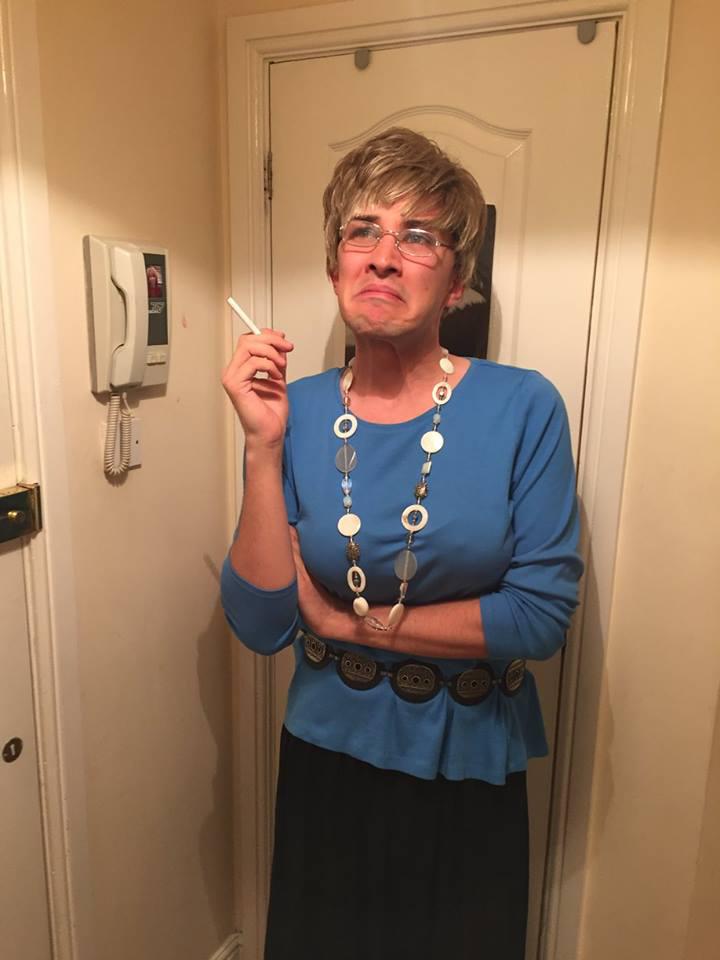  Martyn delighted fans by dressing up as his hero Deirdre Barlow