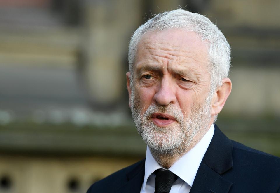  Labour leader Jeremy Corbyn appeared at the Manchester vigil this evening