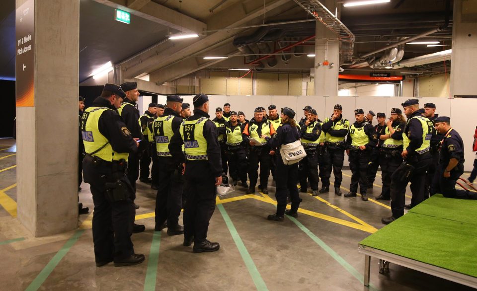  Security has been beefed up before the Europa League final tonight