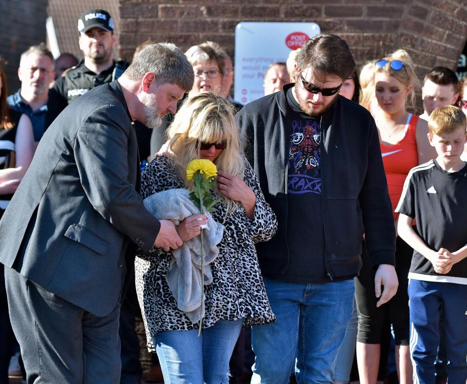 The heartbroken mother of bombing victim Georgina Callander was overcome with grief at the vigil