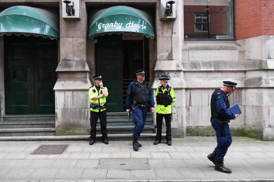 The flat in central Manchester was raided by cops this week 