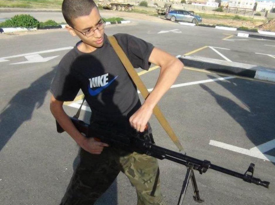 A photograph of Hashem Abedi, the younger brother of the Manchester bomber, has emerged with the young man holding a firearm