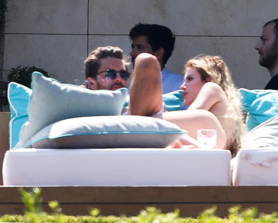  Bella spent a day in the sun with Scott Disick