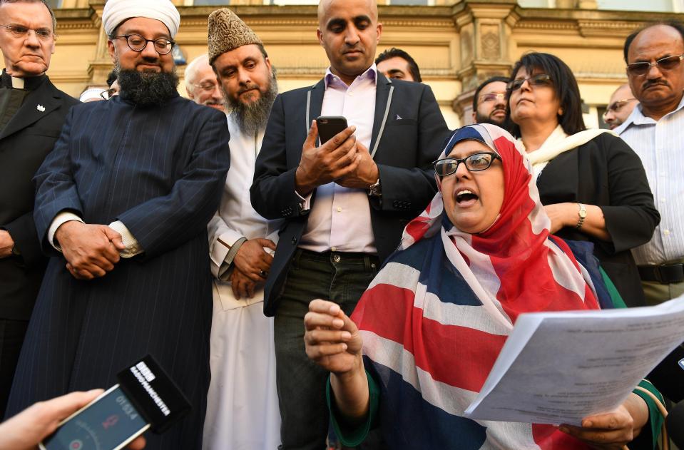 A multi-faith gathering in Manchester yesterday showed that the city is remaining united