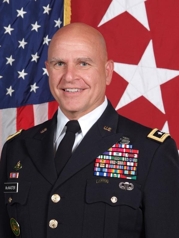  H.R. McMaster the US National Security Advisor received a ticking off from Whitehall