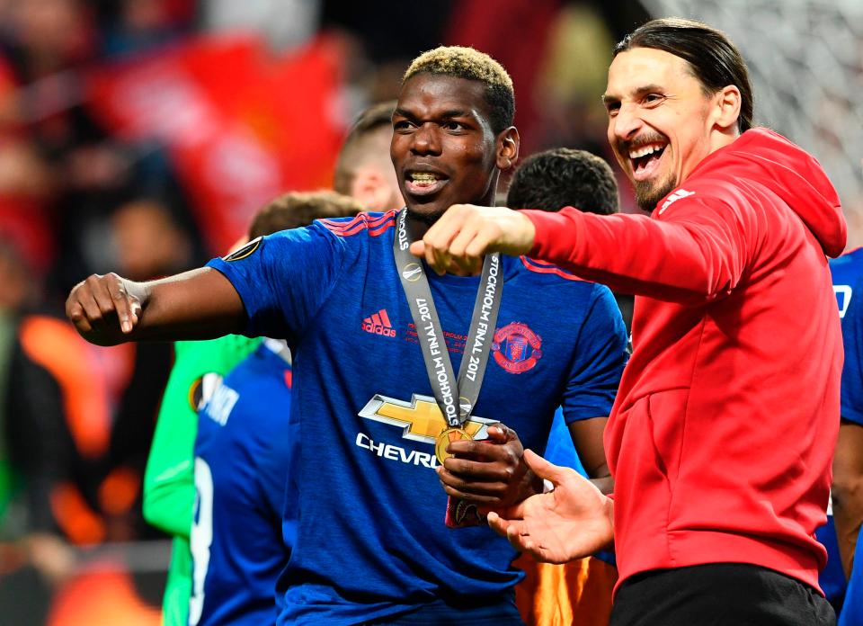 Zlatan Ibrahimovic made sure he enjoyed the festivities despite being injured