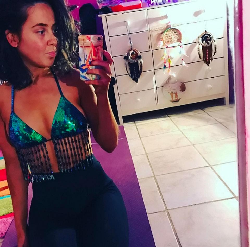  The 26-year-old is now a healthier size 6, and says pole dancing saved her life