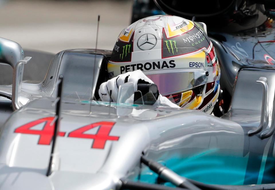  Lewis Hamilton was the fastest around the historic streets of Monte Carlo in first practice