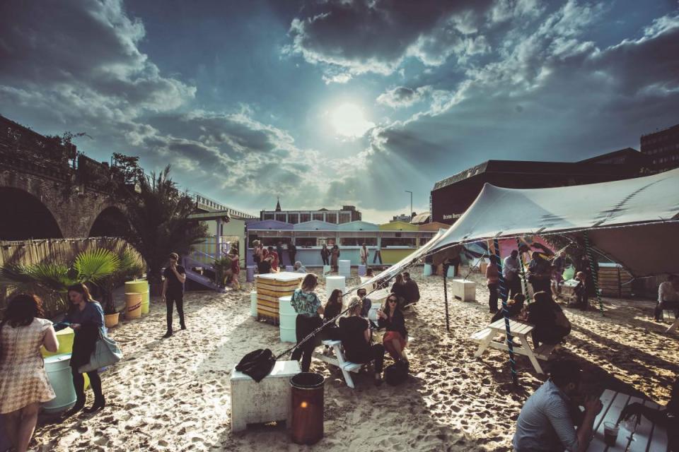  Brixton Beach has transformed its space into an urban beach inspired by Cuba