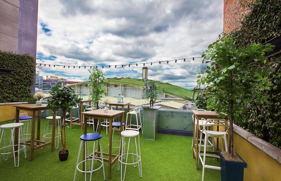  Bird Of Smithfield's rooftop bar in Farringdon has been transformed quiet haven overlooking the old meat market 