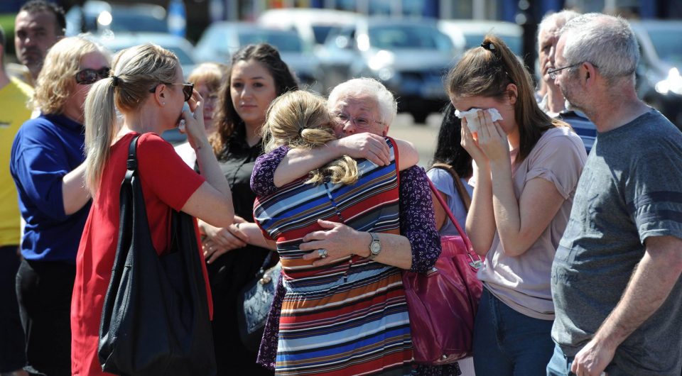  There were tearful scenes at South Shields Town Hall in South Tyneside during the sielnce