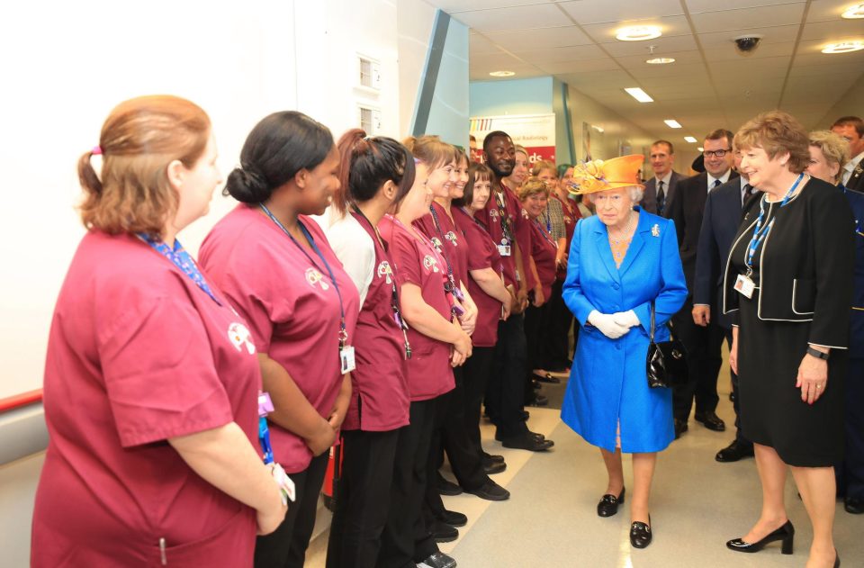  Her Majesty spoke to doctors, nurses and patients during her visit to the Royal Manchester Children’s Hospital earlier today.