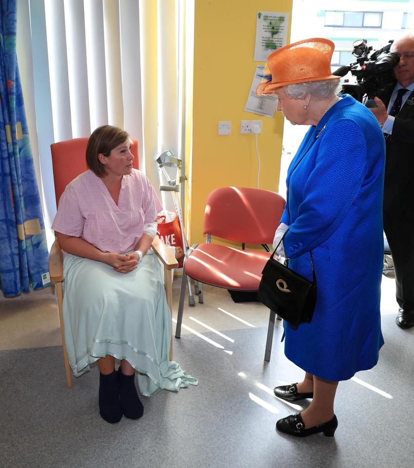  Her Majesty also spoke to mum Ruth Murrell whose daughter was in surgery at the time