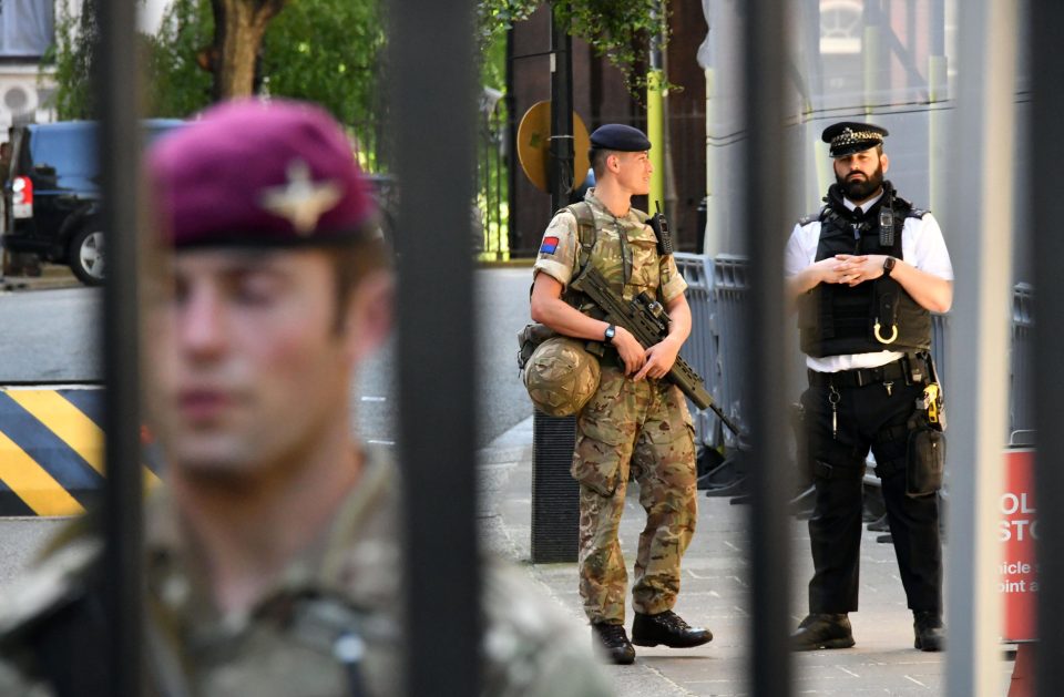 Troops deployed into London