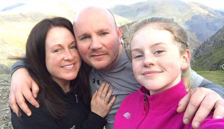  Ella, with mum Louise and dad Rockey, was buying a T-shirt when the explosion ripped through crowds after the concert