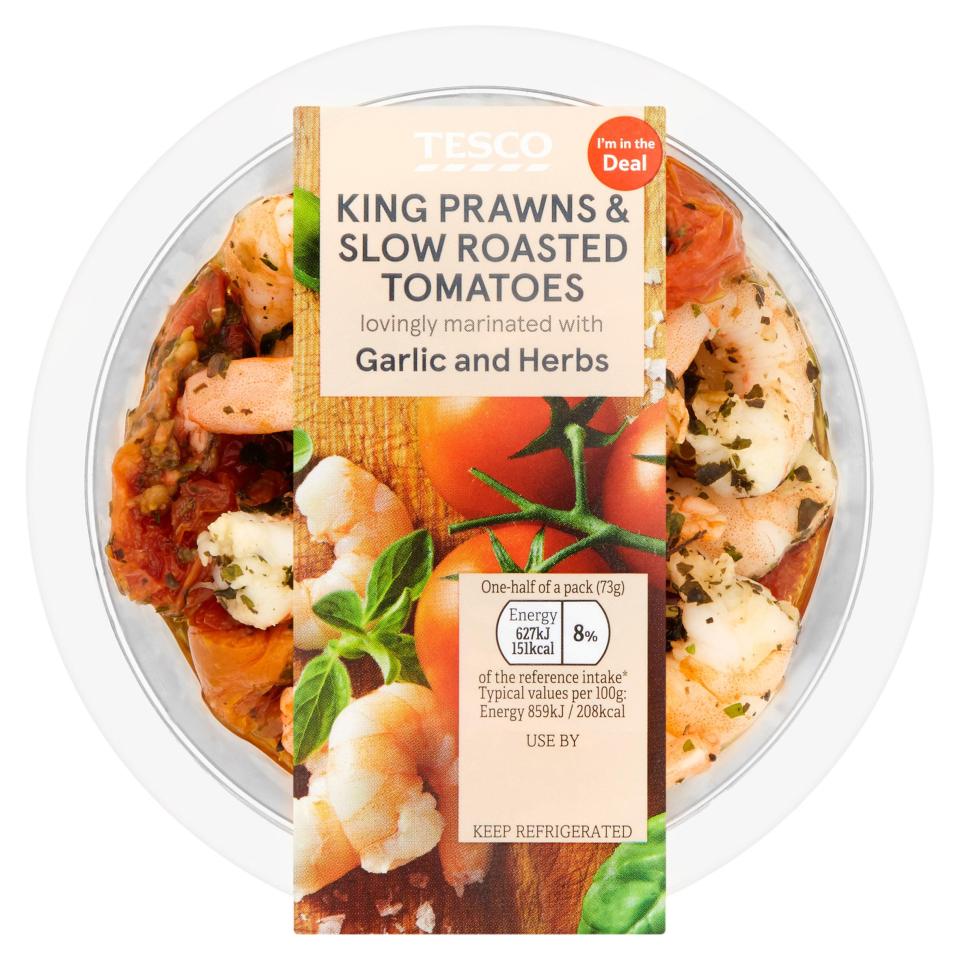  King Prawns and Slow Roasted Tomatoes, £2.50 from Tescos