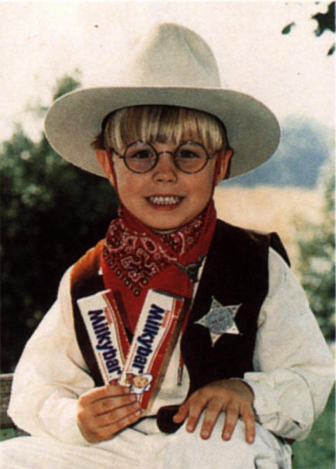  A 1990s Milky Bar Kid advert