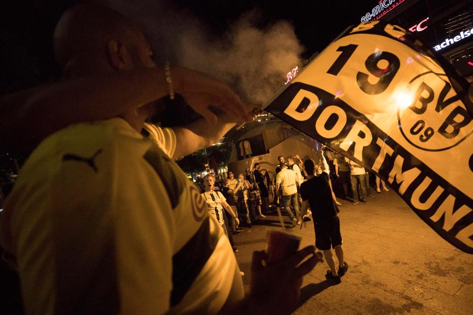 Borussia Dortmund fans celebrate cup success on back of three final losses