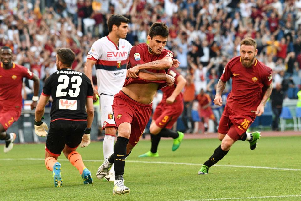  Diego Perotti's stoppage time winner put Roma into Champions League group stage