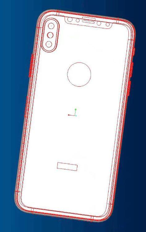  It's claimed this picture shows the back of the iPhone 8, which could have a camera which is arranged vertically