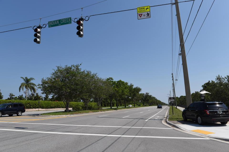  The spot where Tiger Woods was pulled over by police in Jupiter, Florida.