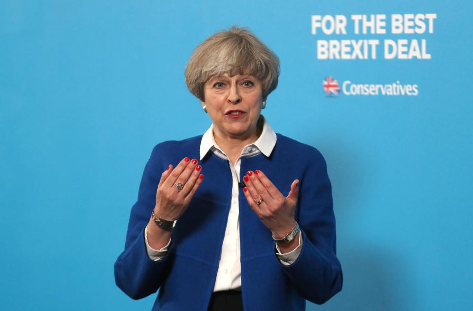  Theresa May has attacked the Labour leader's Brexit position