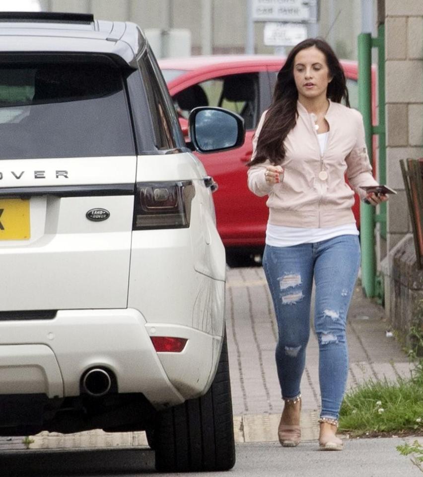  The visit comes after she reportedly split with new lover Bolton forward Gary Madine