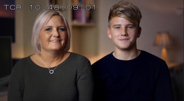 Shea, pictured with his mum Charmaine, appears on tonight’s episode of 24 Hours in A&E: Just Seventeen