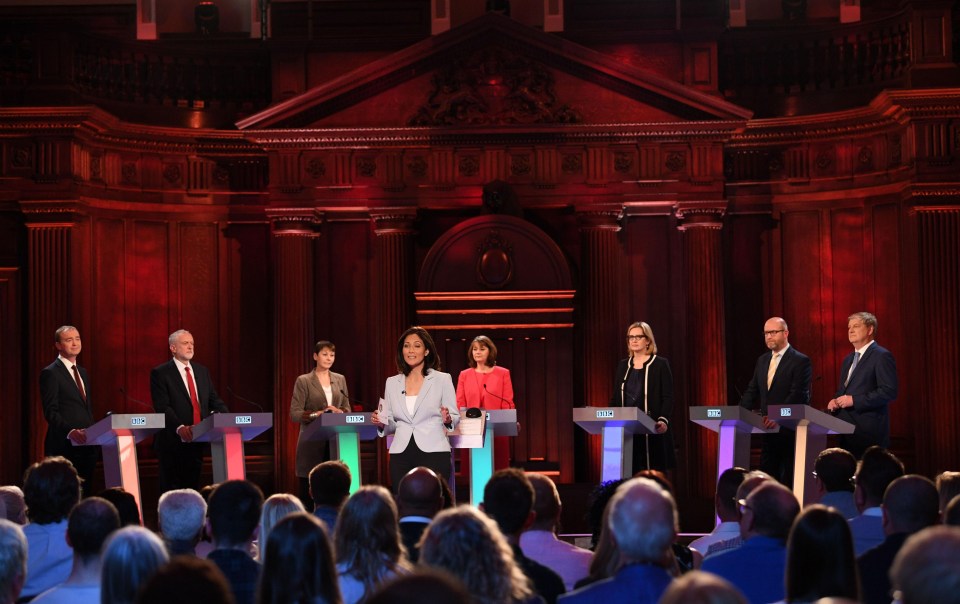 Liberal Democrats leader Tim Farron, Labour leader Jeremy Corbyn, Green Party co-leader Caroline Lucas, Plaid Cymru leader Leanne Wood, Home Secretary Amber Rudd, Ukip leader Paul Nuttall and SNP deputy leader Angus Robertson