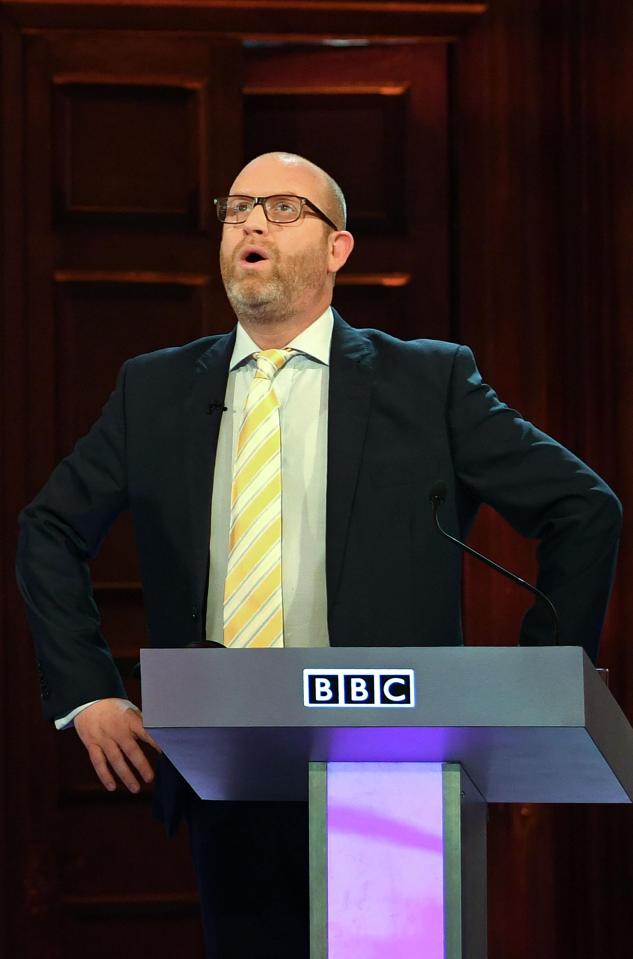  Ukip leader Paul Nuttall was booed by the partisan audience