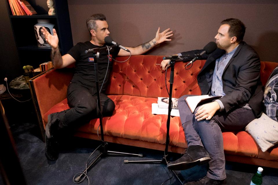 British pop icon Robbie Williams is among the huge list of stars who have been interviewed by Dan