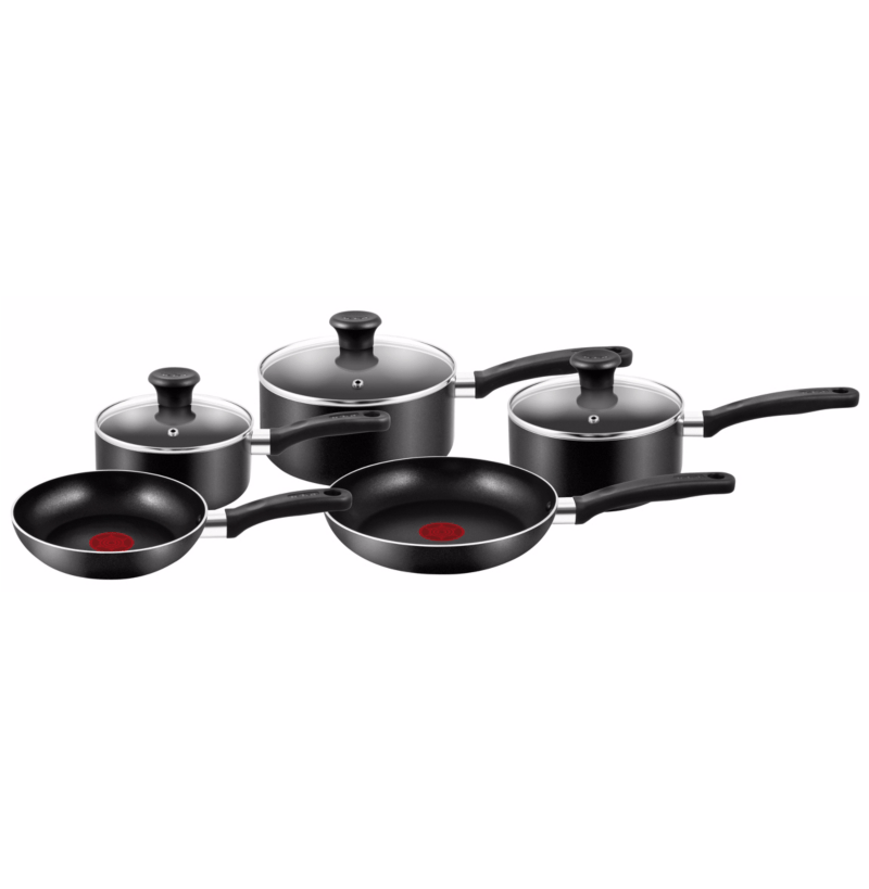  This five piece Tefal cookeware set is half price, reduced from £60