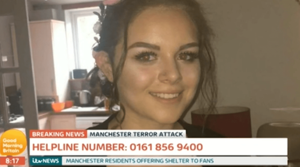  Olivia Campbell, 15, remains missing after attending the Ariana Grande concert in Manchester last night