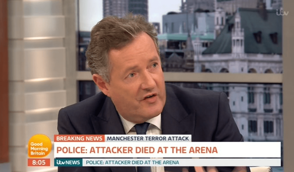  Her co-host Piers Morgan was praised for his bold views