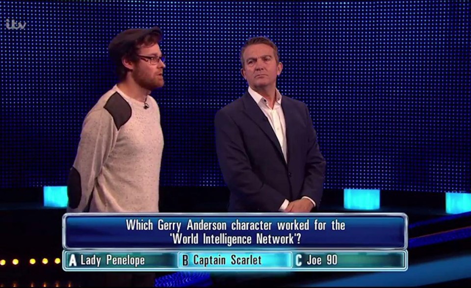 Contestant Ewan thought the answer to the question was Captain Scarlett