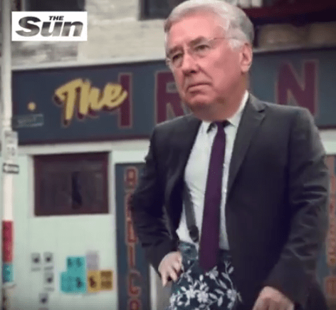 Michael Fallon looks like he means business 