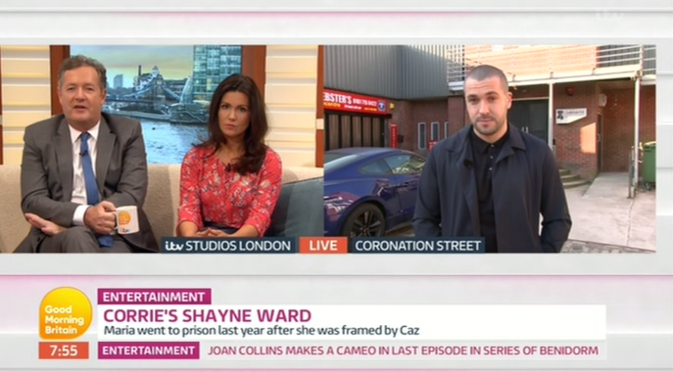  GMB host Piers Morgan said he empathised with Shayne's sex symbol status