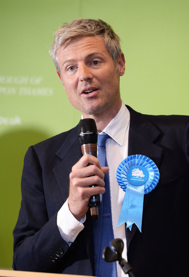  Tory Zac Goldsmith could be on track to lose his seat in Richamond