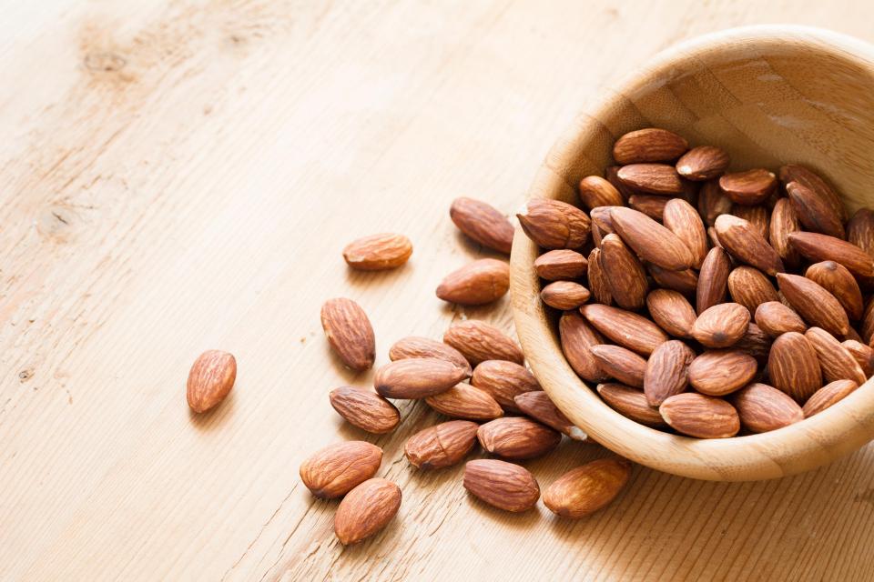 Almonds are also high in nutrients that aid sleep, plus they'll stop you getting hungry overnight