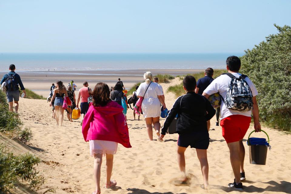  Its stunning sandy dunes have made the beach a hotspot for Brits