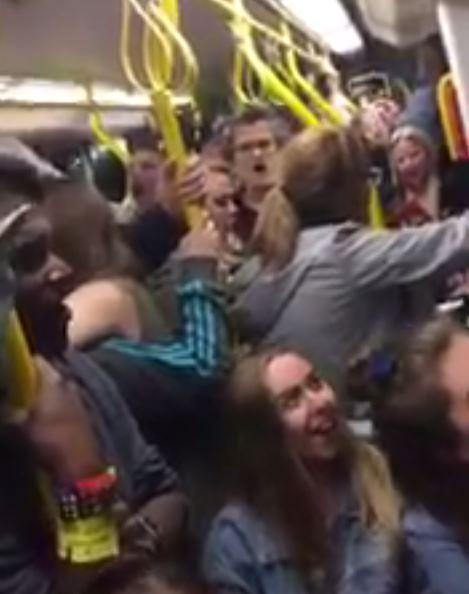  Gig-goers who had been to the Manchester One Love concert sang Angels by Robbie Williams on the tram home