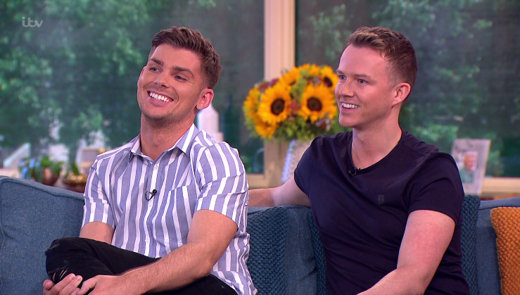  Hollyoaks star Kieron Richardson and husband Carl Hyland admitted they would love to have more children and would be interested in adoption in the future