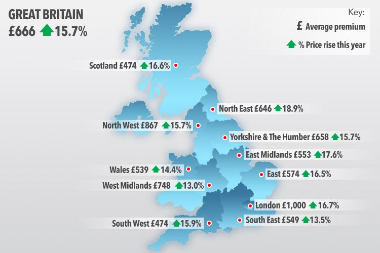  Map reveals those in the North East have been hit hardest by changes