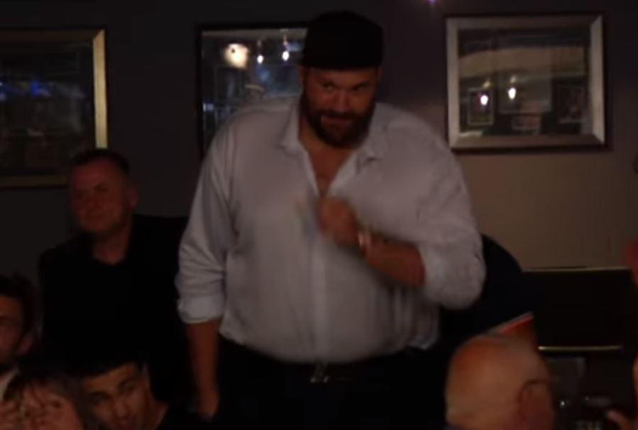 Tyson Fury was at a charity boxing event in Salford