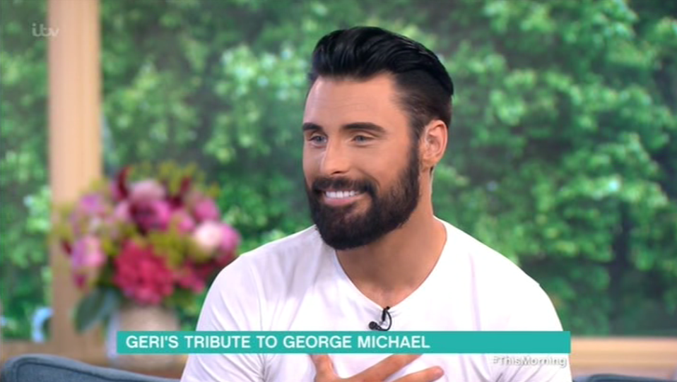  Rylan made it clear to hosts Holly and Phillip that he was thrilled to get new material from Geri