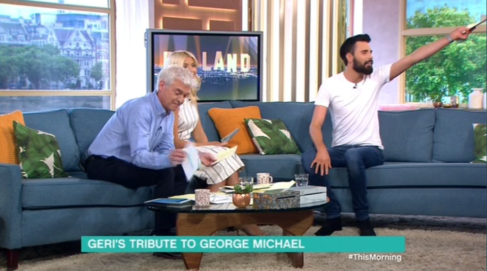  Rylan Clark-Neal was cut off by This Morning producers as he began a fangirl style outburst about Geri Horner