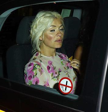  Holly looked worse for wear as she left the bash in West London