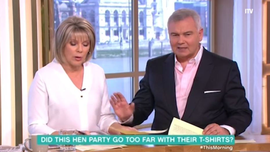  Eamonn Holmes told wife Ruth Langsford to be quiet on This Morning