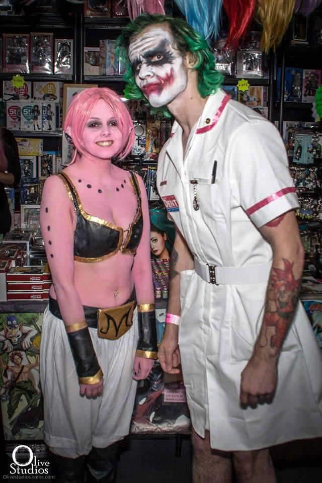  Jo (as Majin Bu from Dragon Ball Z) and Lee (as The Joker from The Dark Knight): There was no romance at first as Lee had a girlfriend